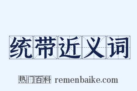 统带近义词是什么意思的图片